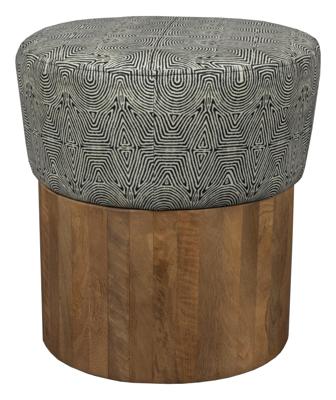 Dutchbone Kruk 'Fragment' Mangohout en stof