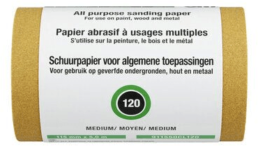 3M™ aluminium oxide schuurrol fijn - P180 - 115mmx2.5m - 250CL180