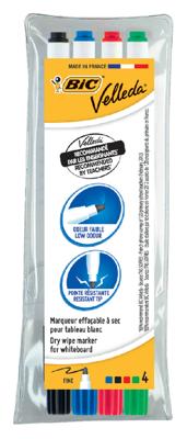 Bic whiteboardmarker 1721, etui van 4 stuks