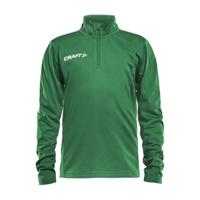 Craft 1905639 Progress Halfzip Tee LS JR - Team Green/White - 134/140 - thumbnail
