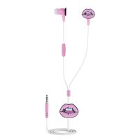 Kangaro k-58191005 dresz in-ear oordopjes lippen roze - thumbnail