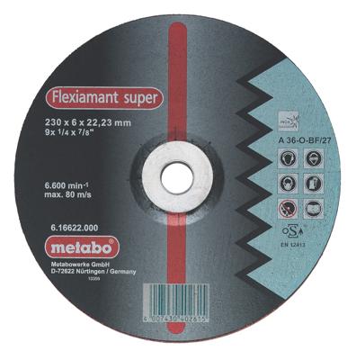 Metabo 616739000 Afbraamschijf gebogen Boordiameter 22.23 mm 25 stuk(s)