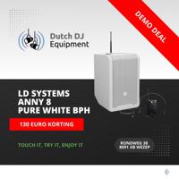 LD Systems ANNY 8 BPH 8 Inch Draagbare Accu Speaker met draadloze headset en Bodypack Pure white - thumbnail