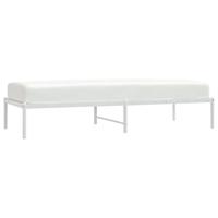 Bedframe metaal wit 75 x 190 cm - thumbnail