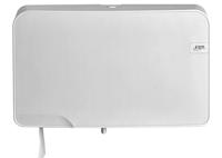 Toiletpapierdispenser Quartzline Q5 jumbo klein duo wit 441007 - thumbnail