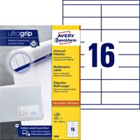 Etiket avery 3665 105x33.8mm wit 1600st - thumbnail
