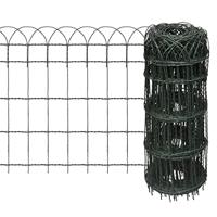 VidaXL Borderafscheiding 10x0,65 m gepoedercoat ijzer - thumbnail