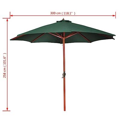 Parasol Apricis 300 cm groen