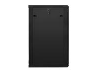 Lanberg WF01-6622-10B rack 22U Wandrek Zwart - thumbnail