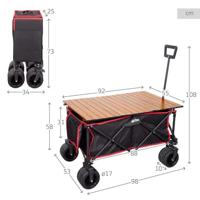 Multifunctionele kar Aktive Polyester PVC Staal 88 x 108 x 47 cm - thumbnail