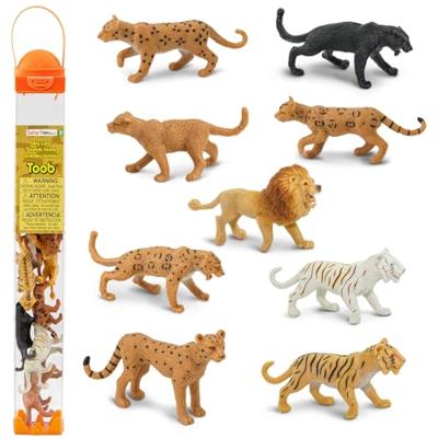 Safari speelfigurenset Big Cats junior 9-delig