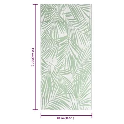Buitenkleed ARAKIL 80x150 cm polypropeen groen Buitenkleed ARAKIL 80x150 cm polypropeen groen