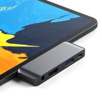 Satechi Type-C Mobiel Pro Hub Adapter Met USB-C PD Opladen, 4K HDMI, USB 3.0 & 3.5Mm Koptelefoon Aansluiting - Voor M2/ M1 ipad Pro, M1 ipad Air, ipad Mini En Meer (Ruimte Grijs) - thumbnail