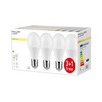 Müller Licht LED Energielabel A+ (A++ - E) E27 Peer 10 W = 60 W Warmwit (Ø x l) 60 mm x 109 mm 4 stuk(s) - thumbnail
