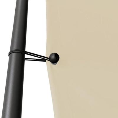 VidaXL Prieel 3x3 m 180 g/m² stof en staal beige