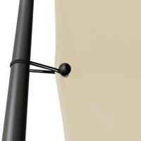 VidaXL Prieel 3x3 m 180 g/m² stof en staal beige - thumbnail