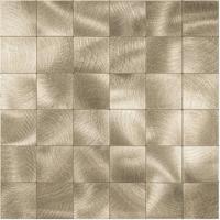 Zelfklevende Mozaïek Tegel - Afimera Grote Blokken XL - Geborsteld Goud - 305x305x4mm - thumbnail