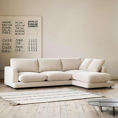 Kave Home 4-zits Loungebank 'Gala' Rechts, Chenille, kleur Beige