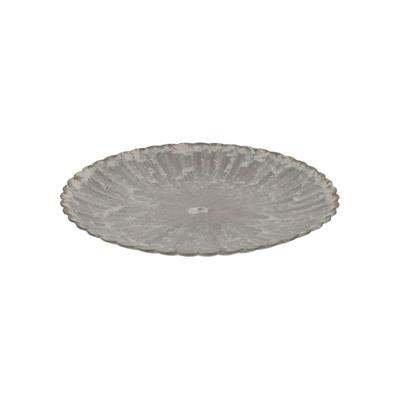 Onderbord Melamine ribbel 33cm bruin