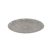 Onderbord Melamine ribbel 33cm bruin - thumbnail