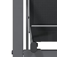 9-delige Tuinset textileen en staal zwart - thumbnail