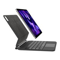 Belkin Bluetooth Pro toetsenbord met hoes en magnetische standaard, iPad-toetsenbord, multi-gebarenbediening, bevestiging van Apple Pencil, QWERTZ, multimedia-toetsen voor iPad M4 Pro 11 inch - thumbnail