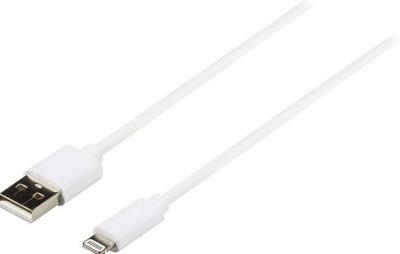 Sync and Charge-Kabel | Apple Lightning 8-Pins Male - USB-A Male | 2,0 m | Wit