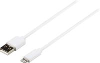 Sync and Charge-Kabel | Apple Lightning 8-Pins Male - USB-A Male | 2,0 m | Wit - thumbnail