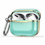 AirPods Pro / AirPods Pro 2 hoesje - TPU - Split series - Groen + Goud (transparant) AirPods Pro / AirPods Pro 2 hoesje - TPU - Split series - Groen + Goud (transparant)