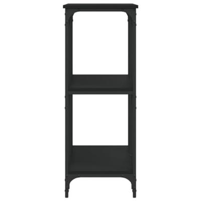 Wandtafel 102x35x90 cm bewerkt hout zwart