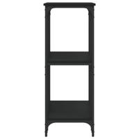 Wandtafel 102x35x90 cm bewerkt hout zwart - thumbnail