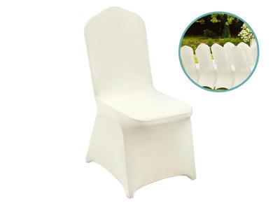 4 Spandex stoelhoezen - Ivoor Wit