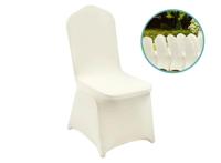 4 Spandex stoelhoezen - Ivoor Wit - thumbnail