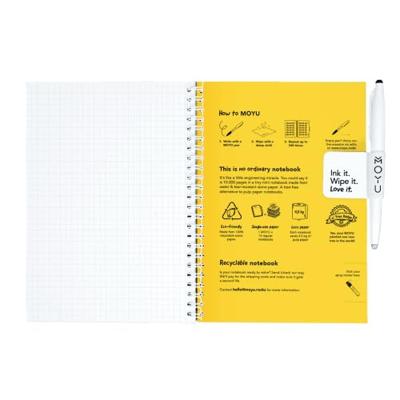 MOYU Uitwisbaar notitieboek - hardcover a5 - flower vibes MOYU Uitwisbaar notitieboek - hardcover a5 - flower vibes