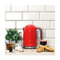 Retro waterkoker - LIVOO - DOD180R - 2200 W - 1,7 L - 360° draaibare voet - Rood - thumbnail