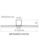 CasaFan ECO PLANO II 132 BZ-NB WiFi Flügel Nussbaum Plafondventilator 28 W (Ø x h) 132 cm x 160 mm Brons Met afstandsbediening, Timer, Met wintermodus, - thumbnail