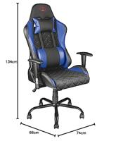 Trust GXT 707 RESTO Gaming stoel Blauw - thumbnail