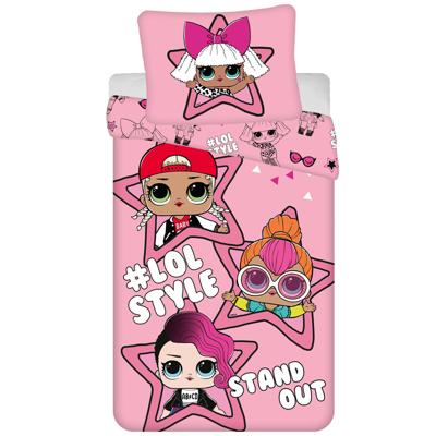 LOL Surprise! Dekbedovertrek Stand Out - Eenpersoons - 140 x 200 cm - Katoen LOL Surprise! Dekbedovertrek Stand Out - Eenpersoons - 140 x 200 cm - Katoen