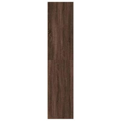 Hoge kast 30x41x185 cm bewerkt hout bruin eikenkleurig