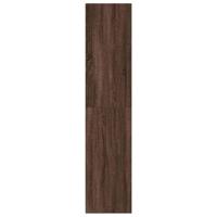 Hoge kast 30x41x185 cm bewerkt hout bruin eikenkleurig - thumbnail