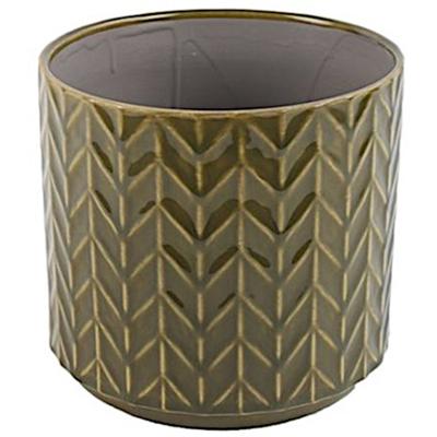 Countryfield bloempot Robina 18 x 17 cm keramiek groen Countryfield bloempot Robina 18 x 17 cm keramiek groen