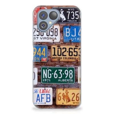 Fairphone 5 | Siliconen hoesje | met foto Kentekenplaten