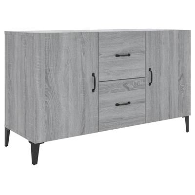 Dressoir 100x36x60 cm bewerkt hout grijs sonoma eikenkleurig Dressoir 100x36x60 cm bewerkt hout grijs sonoma eikenkleurig