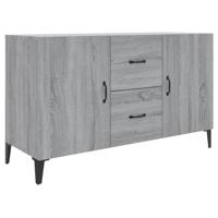 Dressoir 100x36x60 cm bewerkt hout grijs sonoma eikenkleurig - thumbnail
