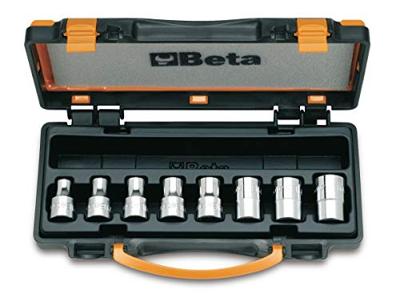 Beta 8-delige set dopsleutels voor Torx® schroeven (art. 910FTX) in kistje 920FTX/C8 - 009200391 Beta 8-delige set dopsleutels voor Torx® schroeven (art. 910FTX) in kistje 920FTX/C8 - 009200391