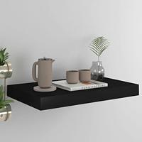 Wandschap zwevend 40x23x3,8 cm MDF zwart - thumbnail