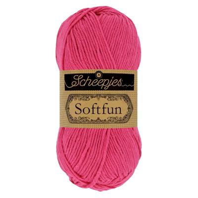 Scheepjes Softfun - 2495 Hot Pink - Haakgaren / Breigaren