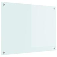 VidaXL Keuken achterwand wit 80 x 60 cm gehard glas - thumbnail