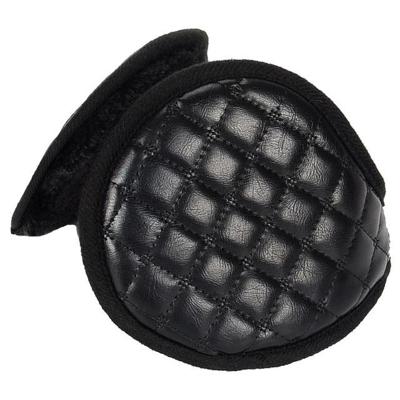 Winter opvouwbare verstelbaar dik warm pluche lederen earmuffs voor mannen (zwart) Winter opvouwbare verstelbaar dik warm pluche lederen earmuffs voor mannen (zwart)