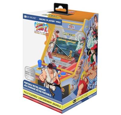 Micro Player PRO - Super Street Fighter II - Retrogamingspel - 7 cm scherm met hoge resolutie Micro Player PRO - Super Street Fighter II - Retrogamingspel - 7 cm scherm met hoge resolutie